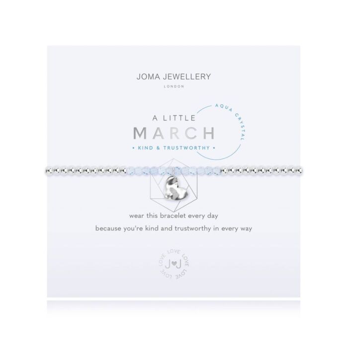 Joma Jewellery - A Little Birthstone March - Aqua Crystal